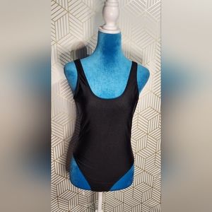 Womens black shimmery onesie (Size M)